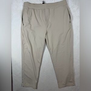 Men's Public Rec 42W 30L Performance Stretch Beige Joggers Casual Pants